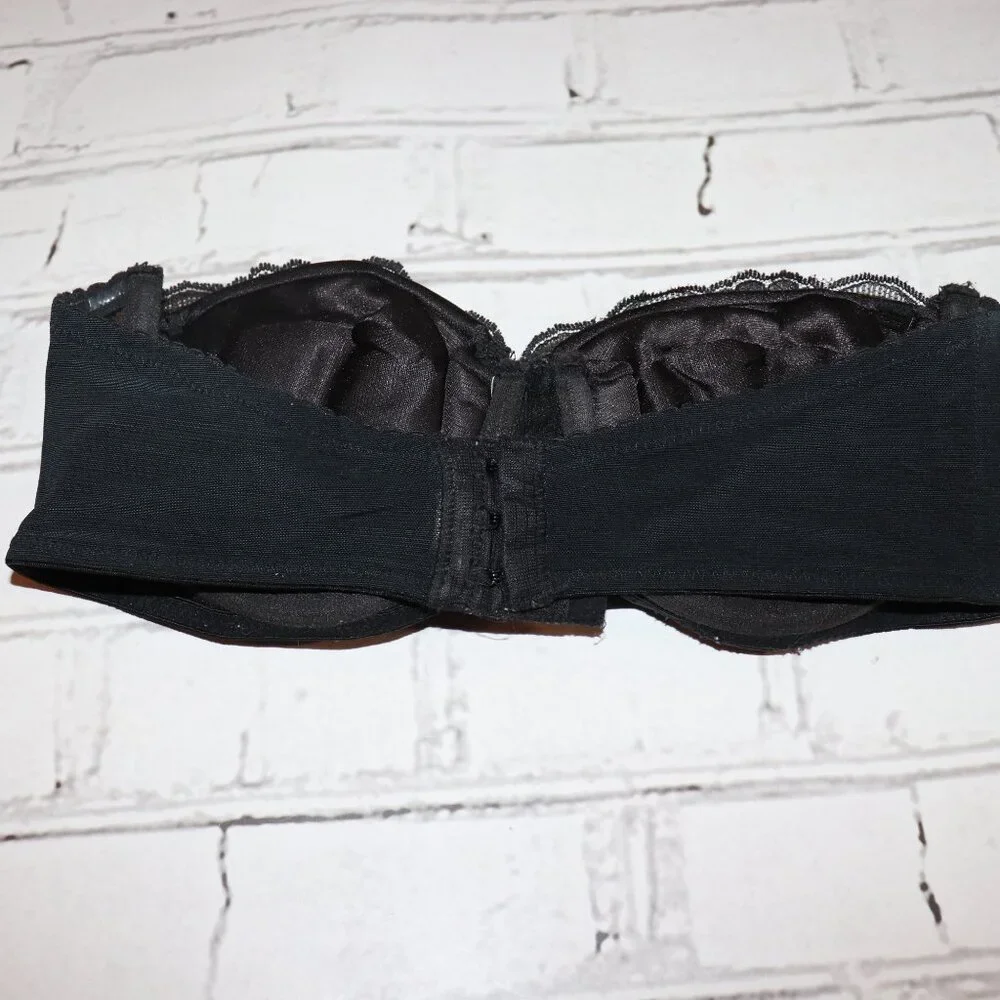 🖤🌟 Black Lace Strapless Bra · Cabernet · 34B 🌟🖤